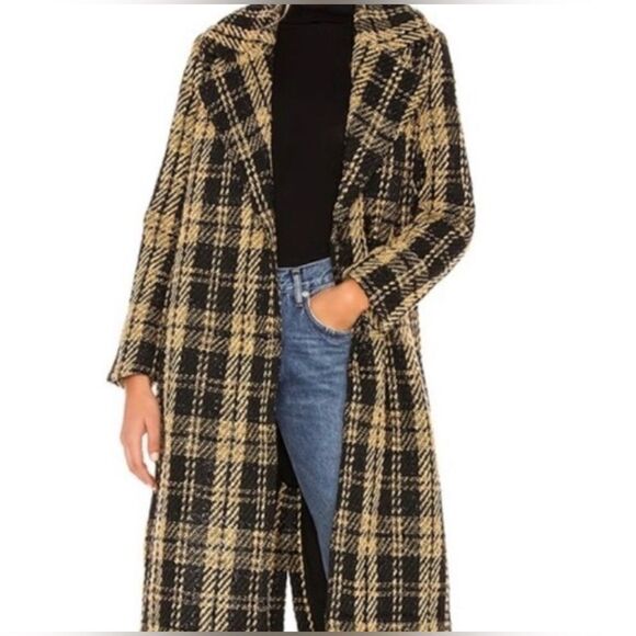 Tularosa Valentina Coat Black/Tan/Metallic Black XS EUC - Picture 3 of 10